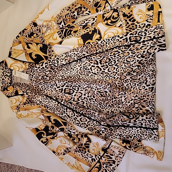 Chicos NWT reversible 3/4 length sleeve jacket sz 3 - Picture 4 of 6